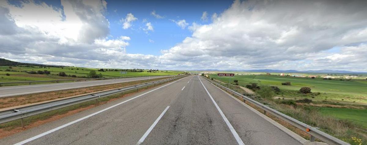 Tramo de la A-23 entre Paniza y Romanos