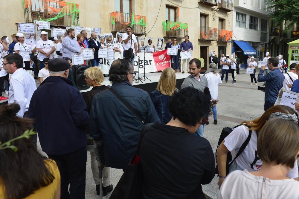 Manifiesto contra el sinhogarismo en Elche