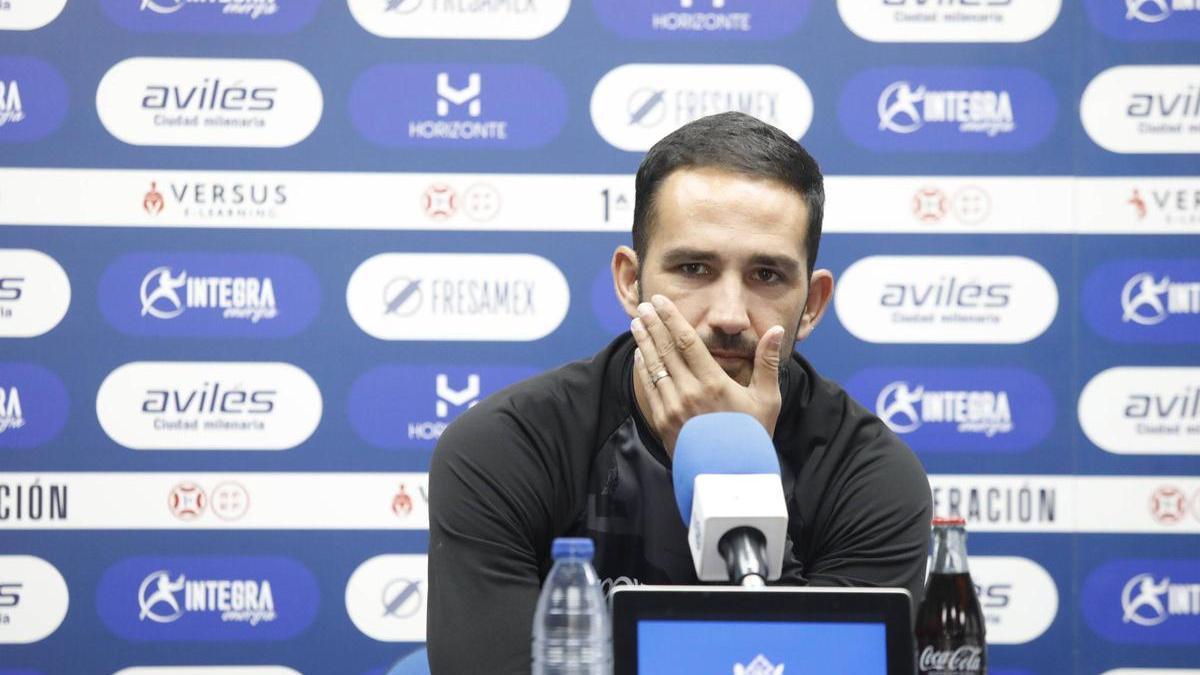 Dani Vidal, en sala de prensa