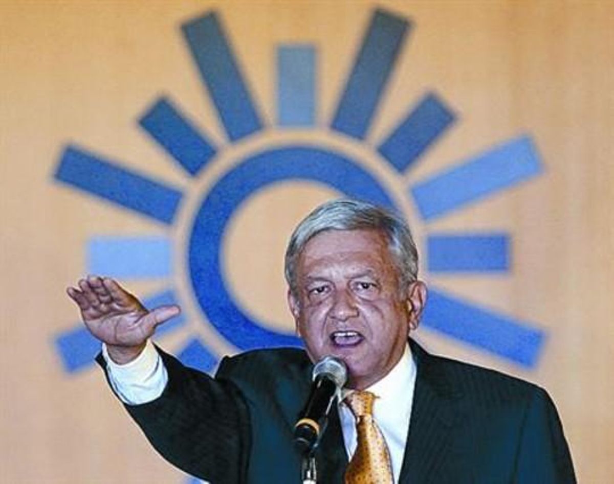 Manuel López Obrador, en una acte recent a Mèxic. Manuel López Obrador, en una acte recent a Mèxic.