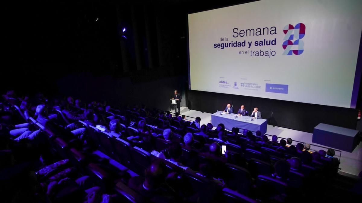 Imagen de la 'Semana de la Seguridad y Salud en el Trabajo' organizada por Asepeyo en la capital grancanaria.