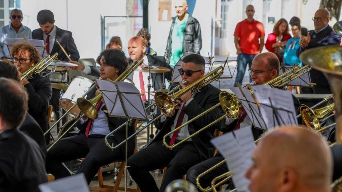 Una actuación de la Banda de Música de Vilagarcía.