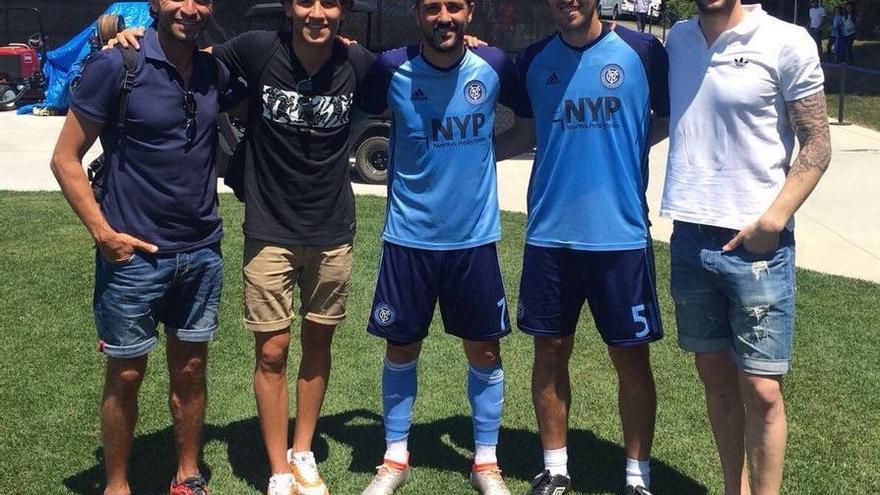 Milla visita a David Villa en el New York City FC