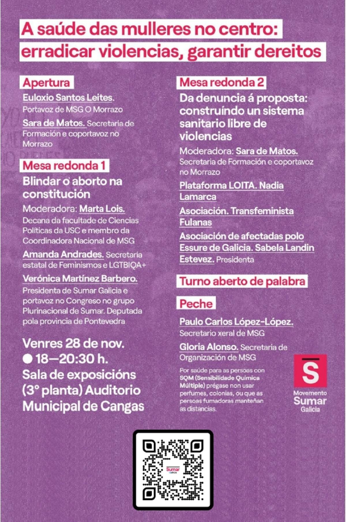 Programa de la jornada.