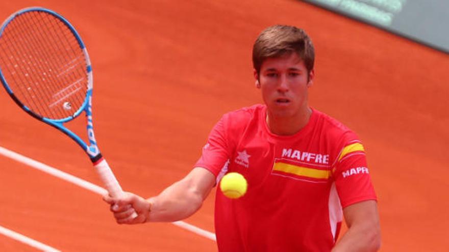 Carlos López Montagud, entrenando con Roberto Bautista.