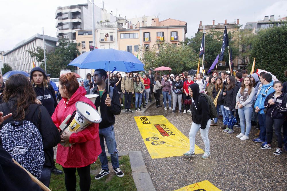 Protesta estudiantil a Girona.