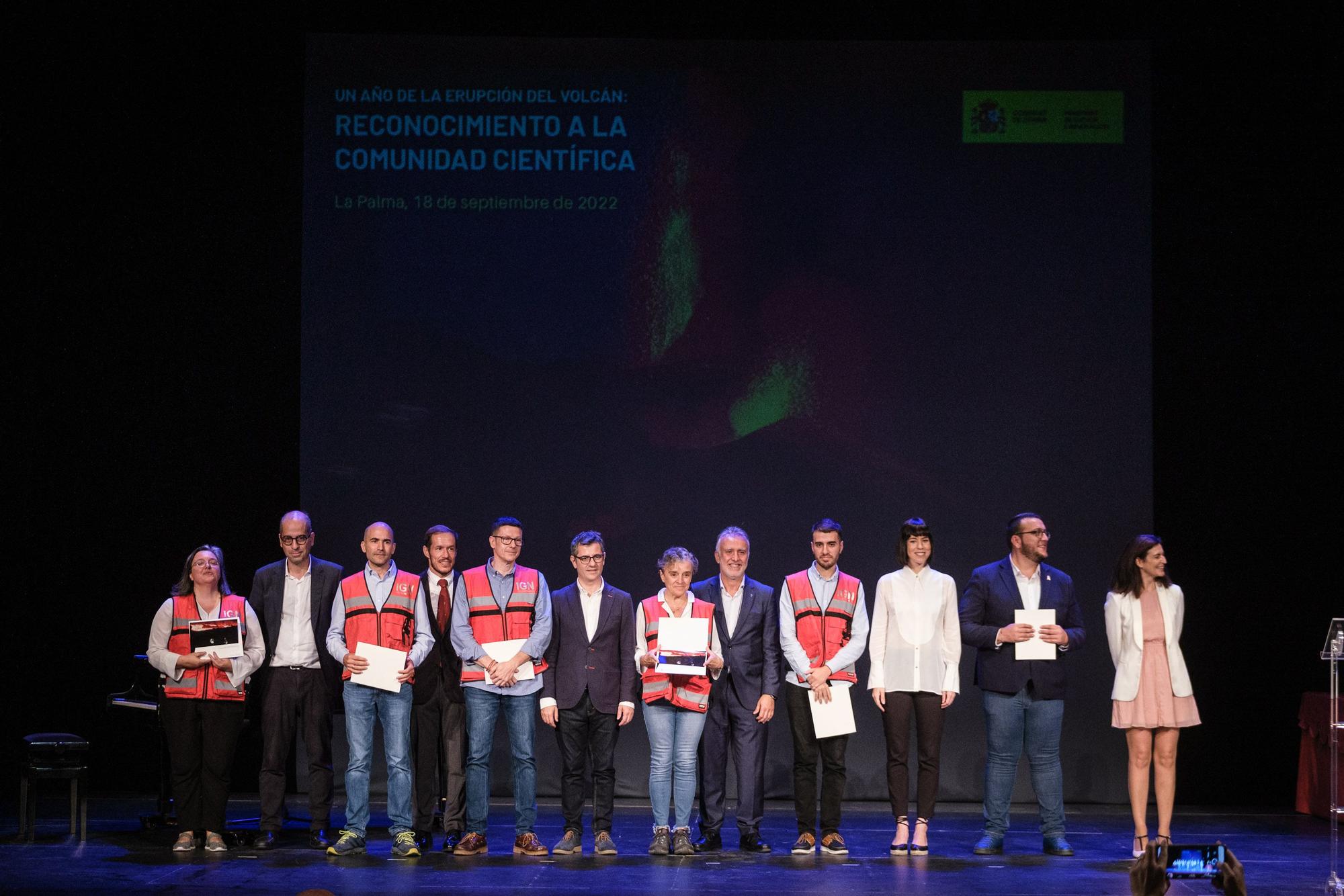 Acto institucional por el aniversario de la erupción de La Palma