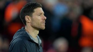 Xabi Alonso, durante el partido en el London Stadium frente al West Ham