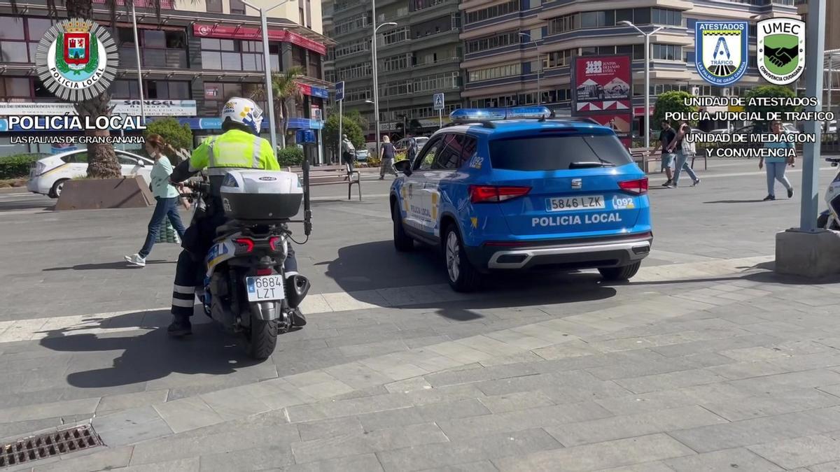 Imagen de una Unidad de la Policía Local de Las Palmas de Gran Canaria.