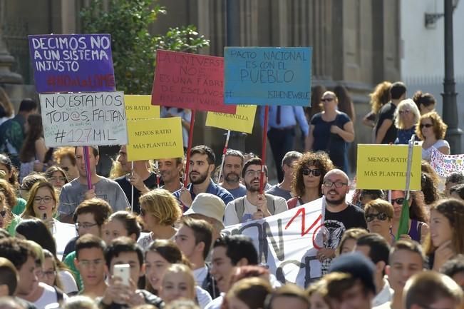 Manifestación de estudiantes contra la LOMCE