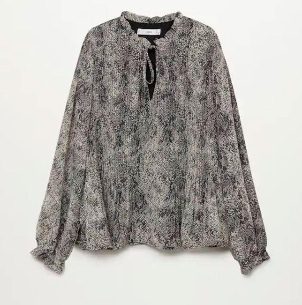 Camisa estampada de Mango (precio: 15,99 euros)