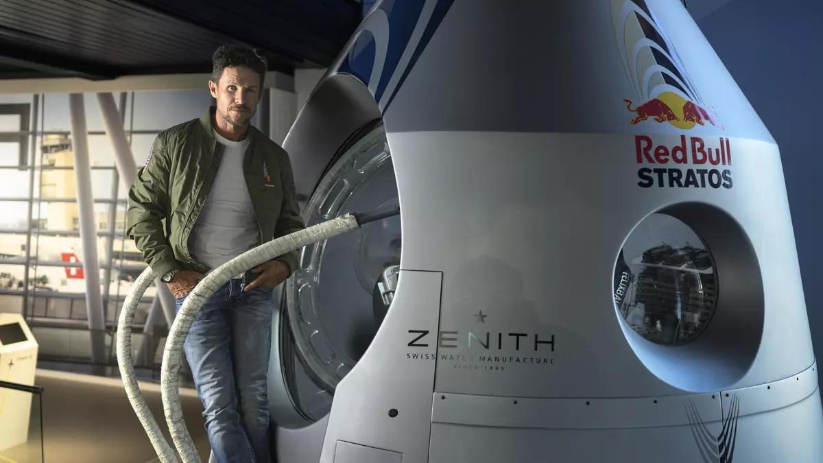 El saltador austriaco Felix Baumgartner