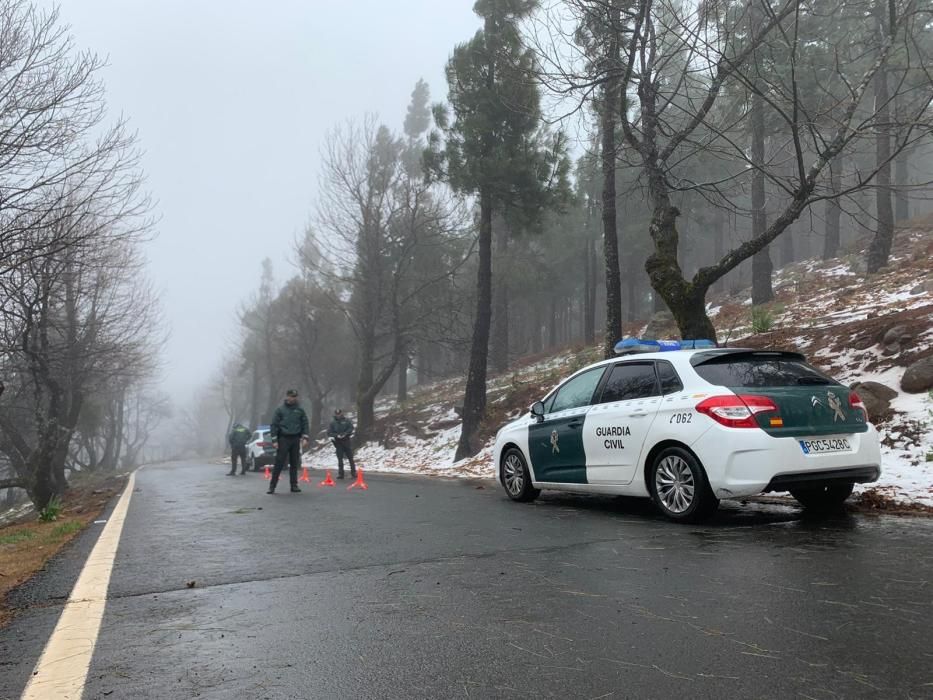 Nieve en la cumbre de Gran Canaria