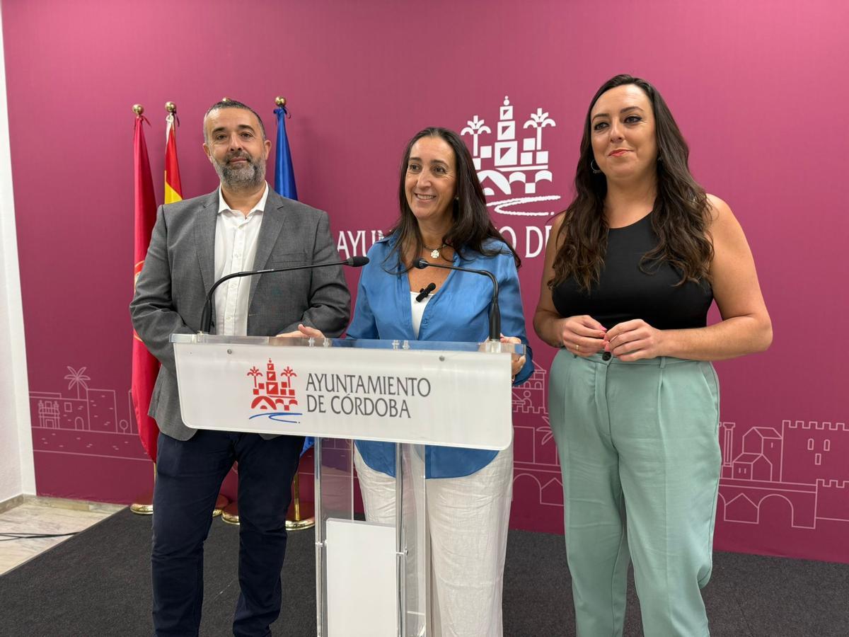 Los concejales de Vox en el Ayuntamiento de Córdoba.