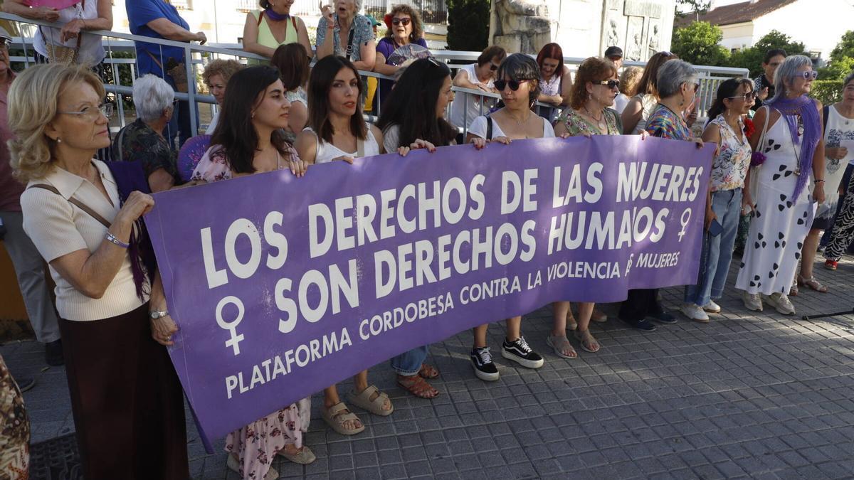 Protesta de la Plataforma Cordobesa contra la Violencia a las Mujeres, el mes de mayo pasado.