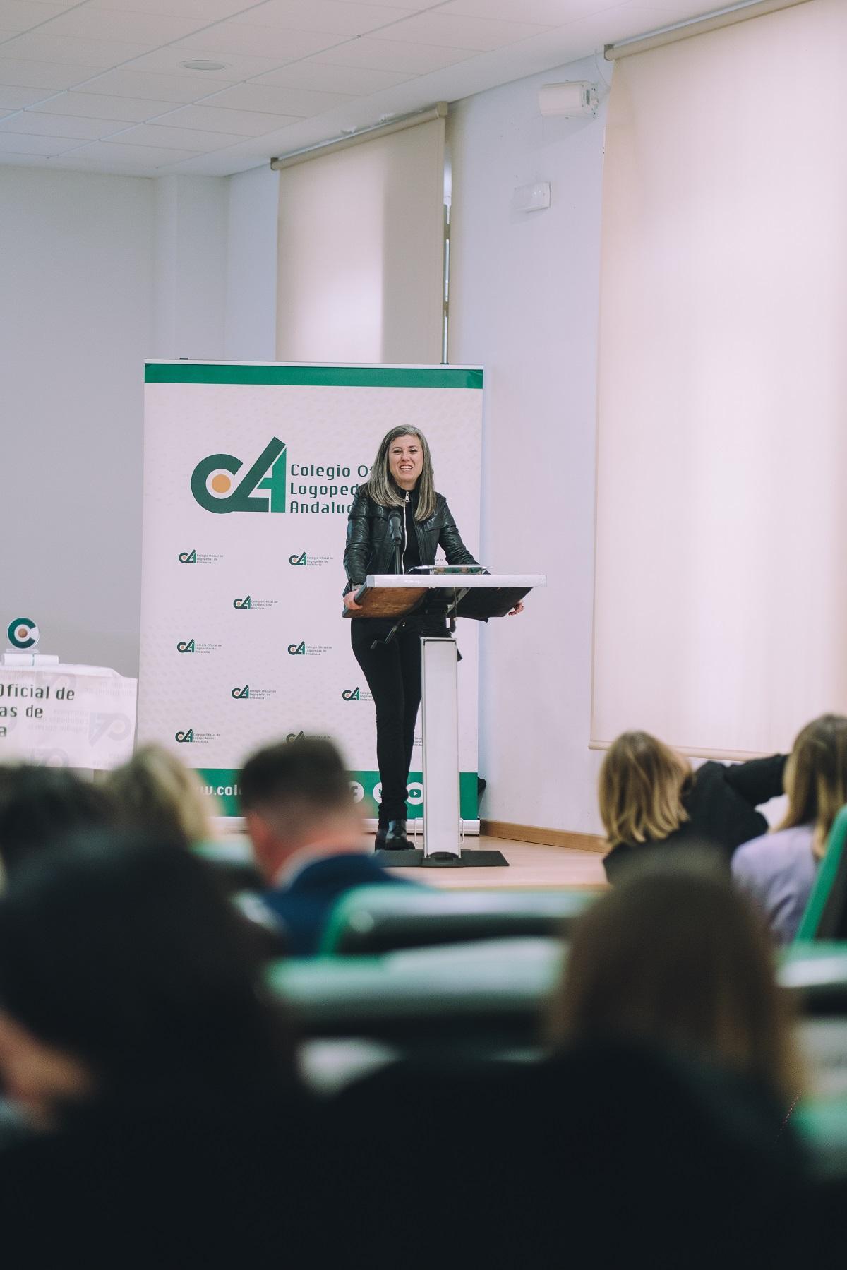 Adela Corrales, decana del Colegio de Logopedas de Andalucía