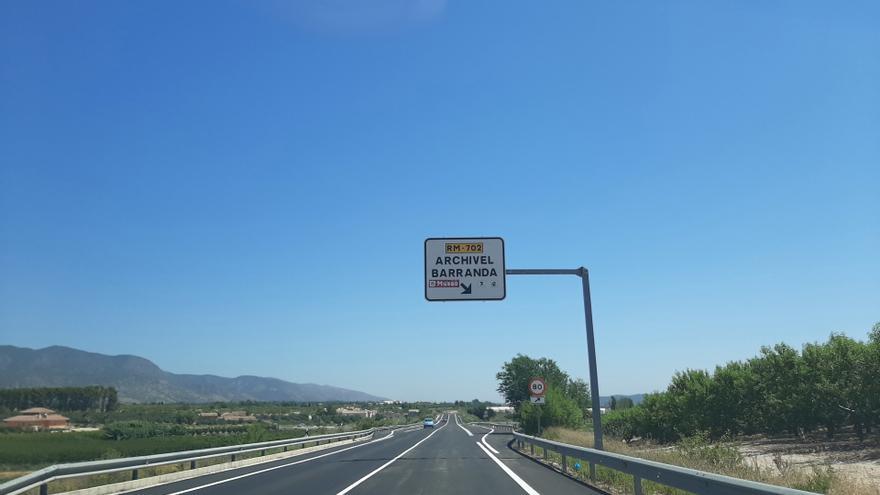 La Comunidad abre al tráfico la variante de Barranda en Caravaca de la Cruz (RM-730)