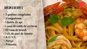 Recetas fáciles con el chef Rafuel: pasta con gambas y langostinos.