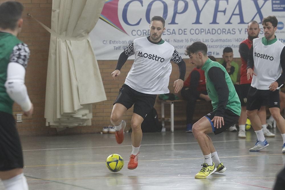 El primer entrenamiento de Josan con el Córdoba Futsal en imágenes