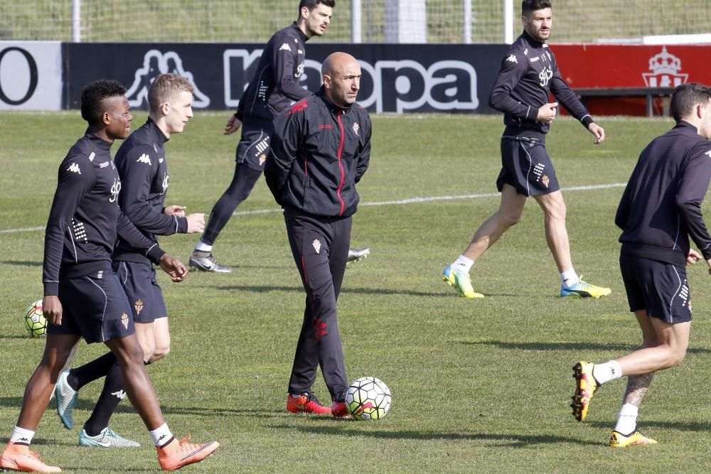 Entrenamiento del Sporting de Gijón