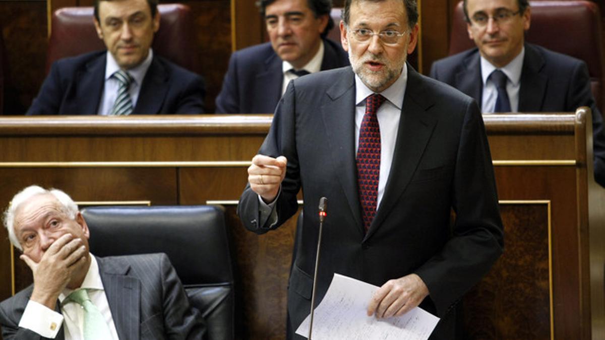 Mariano Rajoy, en el pleno del Congreso del pasado 31 de octubre.