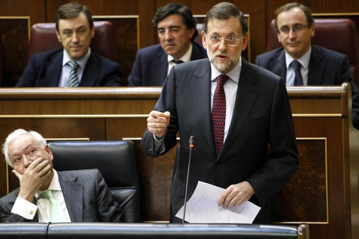 Mariano Rajoy, en el pleno del Congreso del pasado 31 de octubre. Mariano Rajoy, en el pleno del Congreso del pasado 31 de octubre.