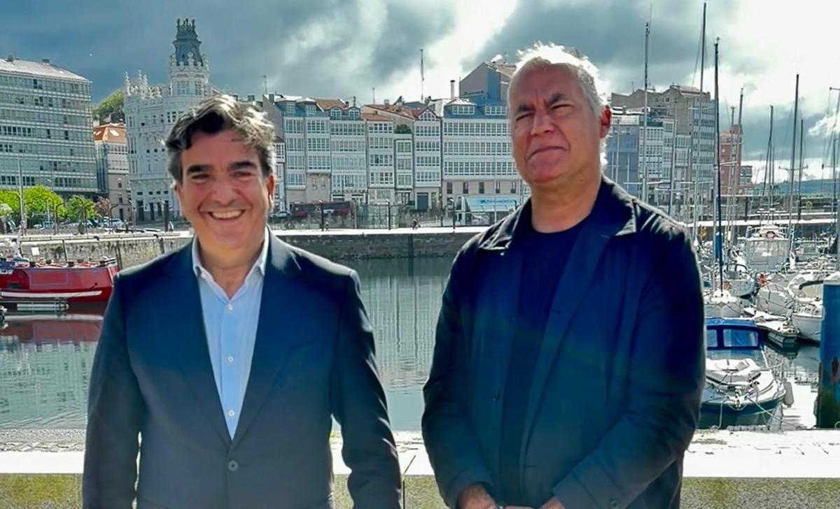 Martín Fernández Prado y Suso Martínez en la presentación de las visitas guiadas.