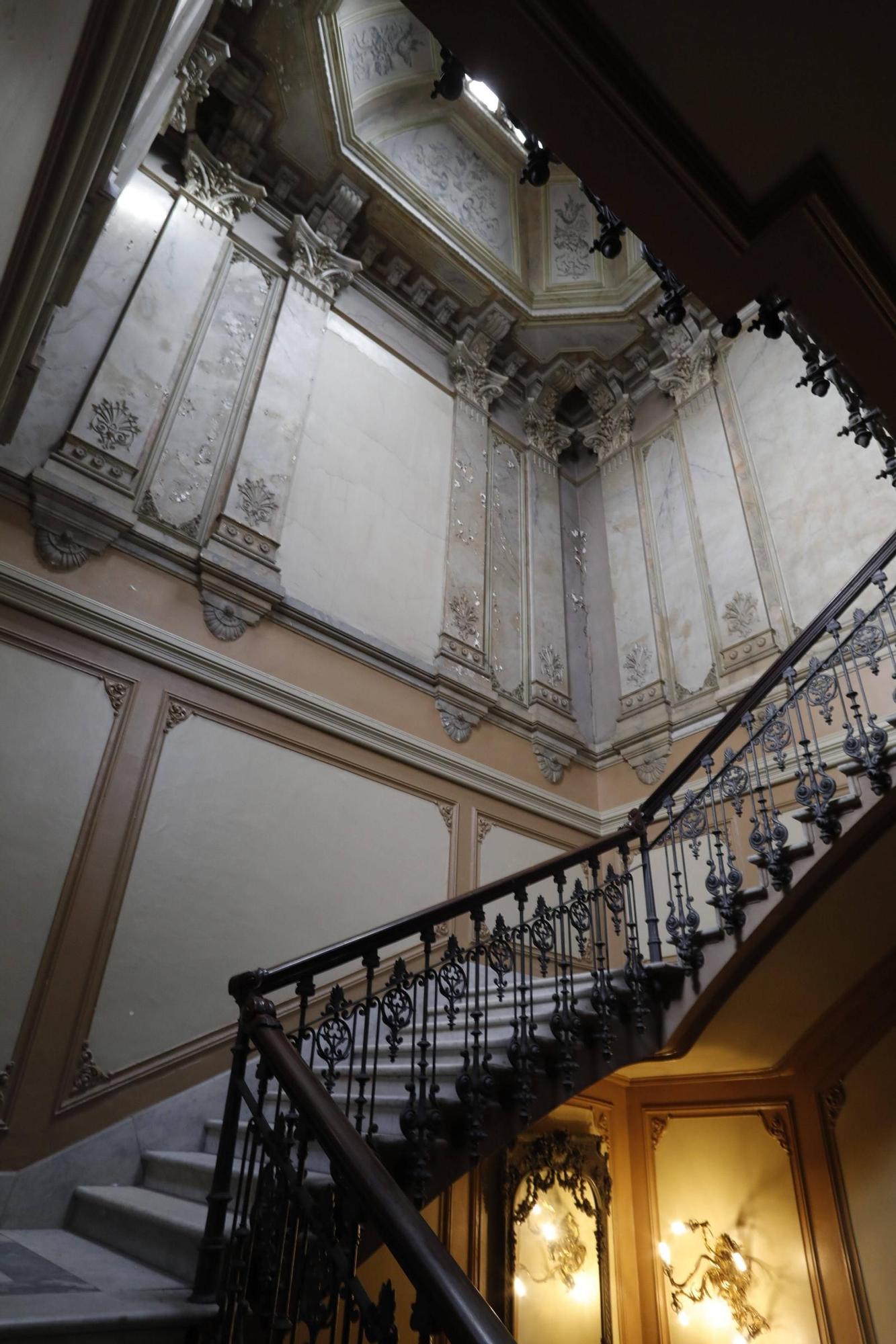 En imágenes: el interior del palace de Josefina Balera, futuro hotel 5* gran lujo en Avilés