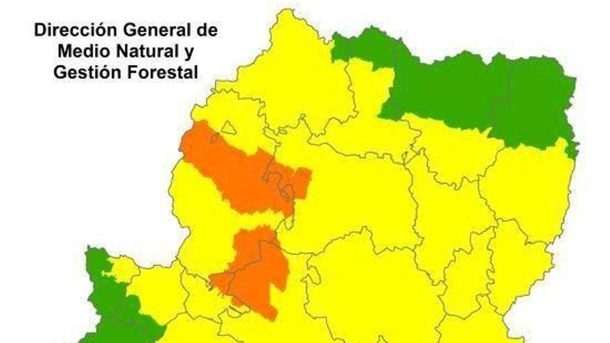 Alerta naranja por peligro de incendios forestales en Muela de Zuera y Somontano Occidental