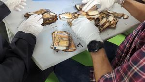 Billetes quemados encontrados a la mafia china