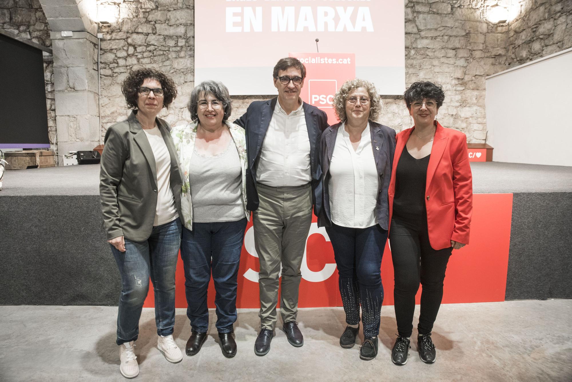 EN FOTOS | L'acte de campanya del PSC de Manresa, amb Salvador Illa