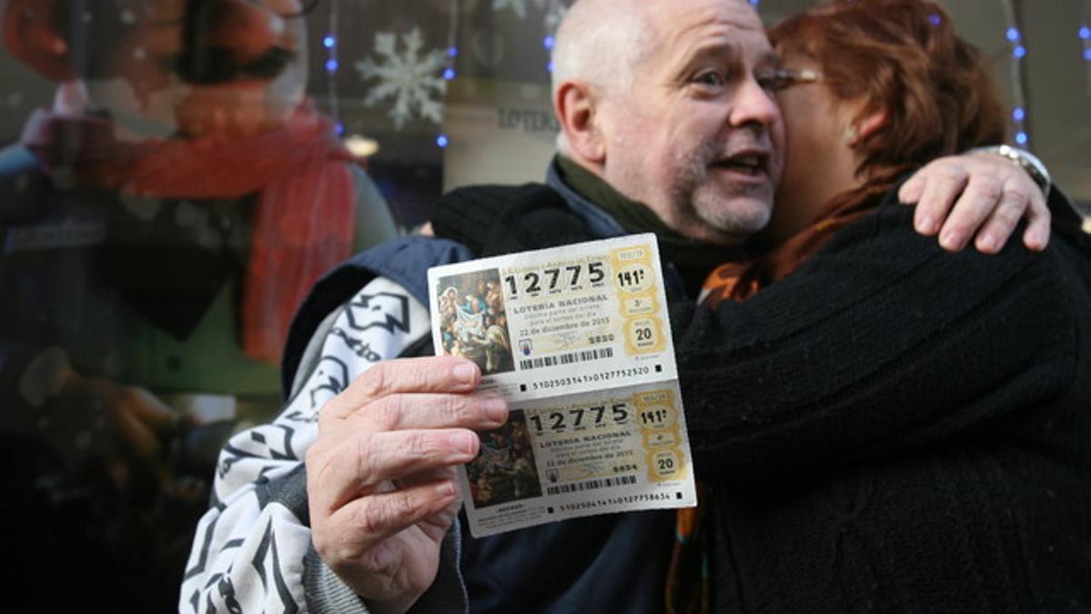 Dos agraciados con el segundo premio de la Lotería de Navidad en Roda de Berà