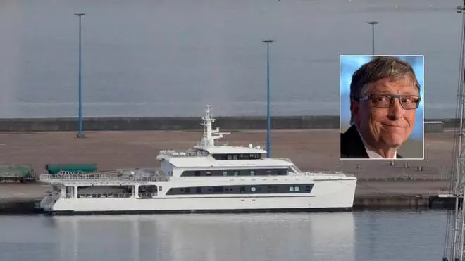 De lujo, pero "pequeño": así es el yate de Bill Gates que se encuentra en Gijón para ser reparado