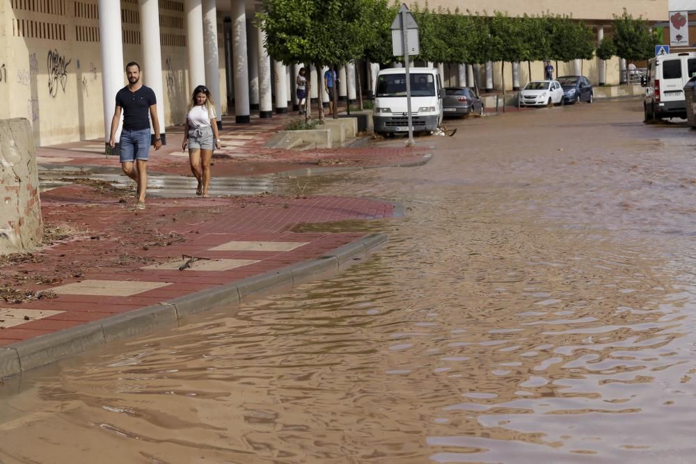 Imágenes de la lluvia en Murcia