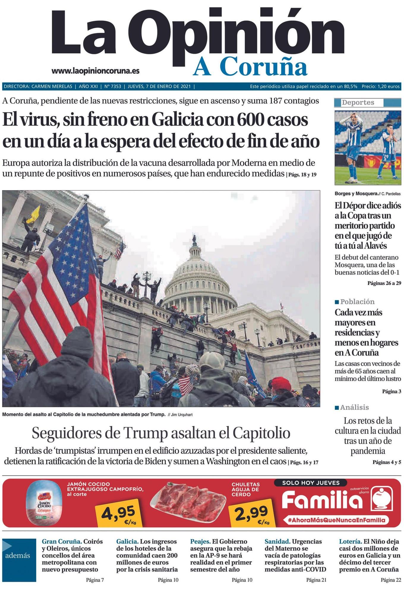 Las portadas destacadas de LA OPINIÓN en sus 25 años que puedes encontrar en la exposición de La Marina