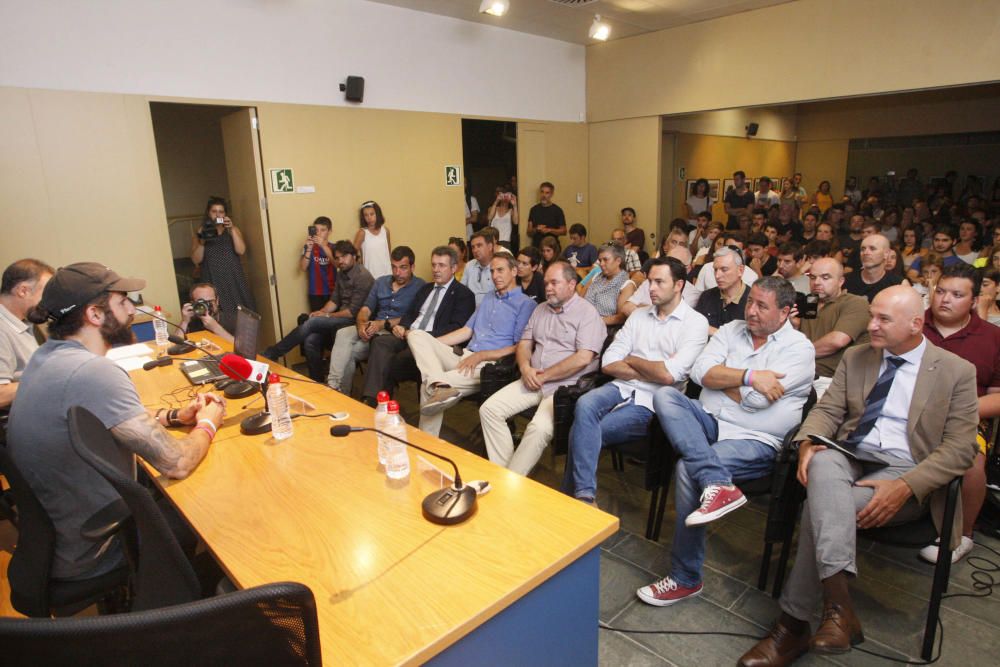 Ricky Rubio parla dels seus projectes socials a Banyoles