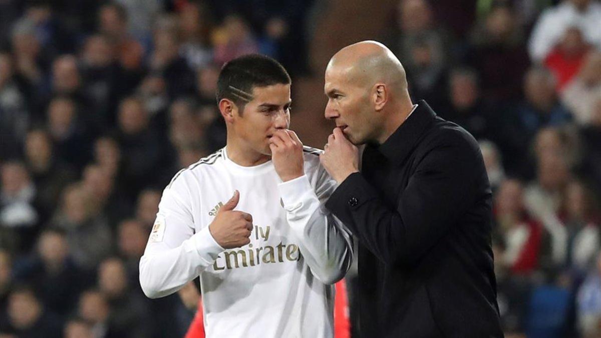 Zidane dio la titularidad a James en San Sebastián