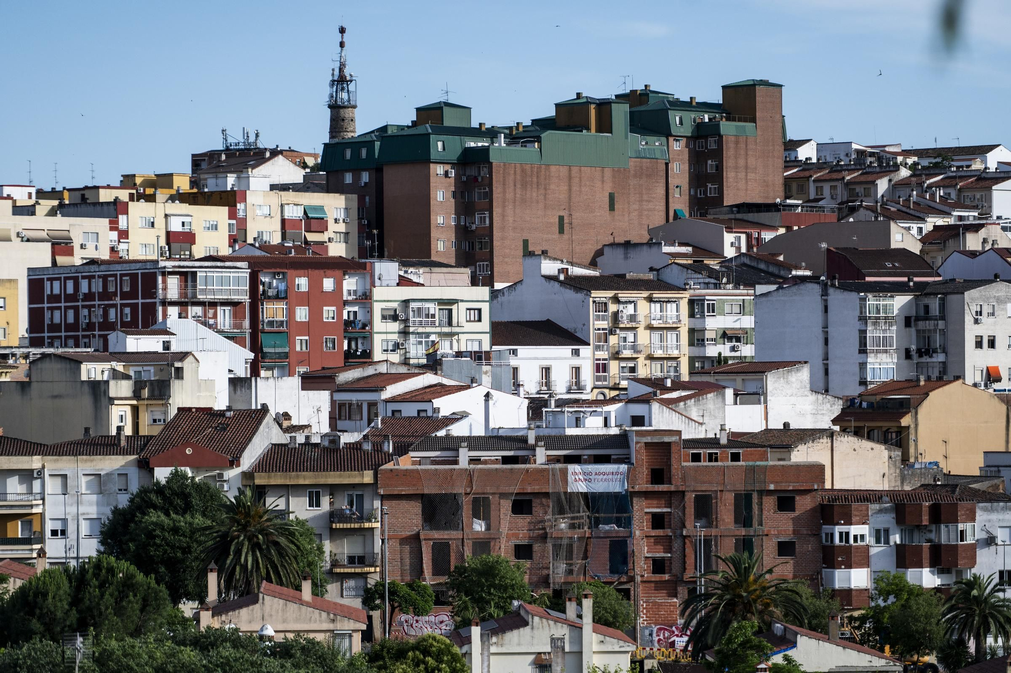 Panorámica de viviendas en Cáceres.