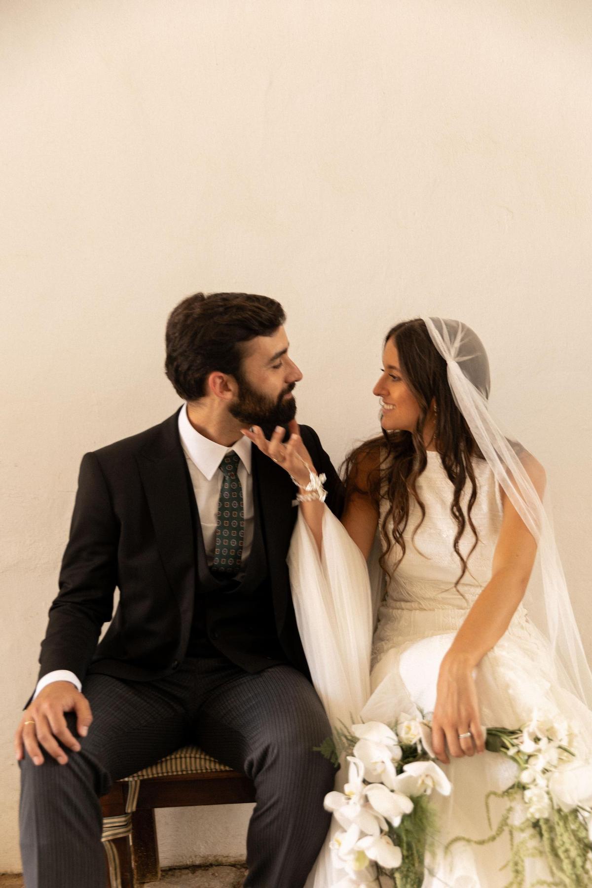 Laura y Jaime, el día de su boda.