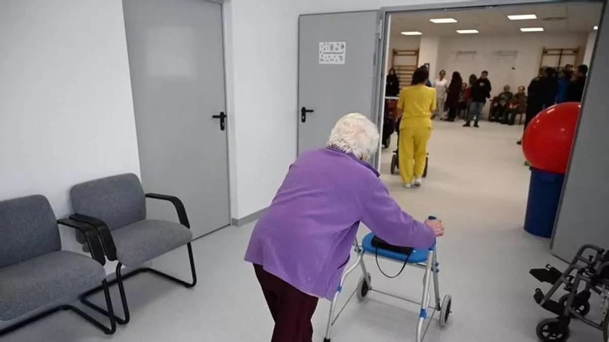 Una persona mayor en una residencia gallega.