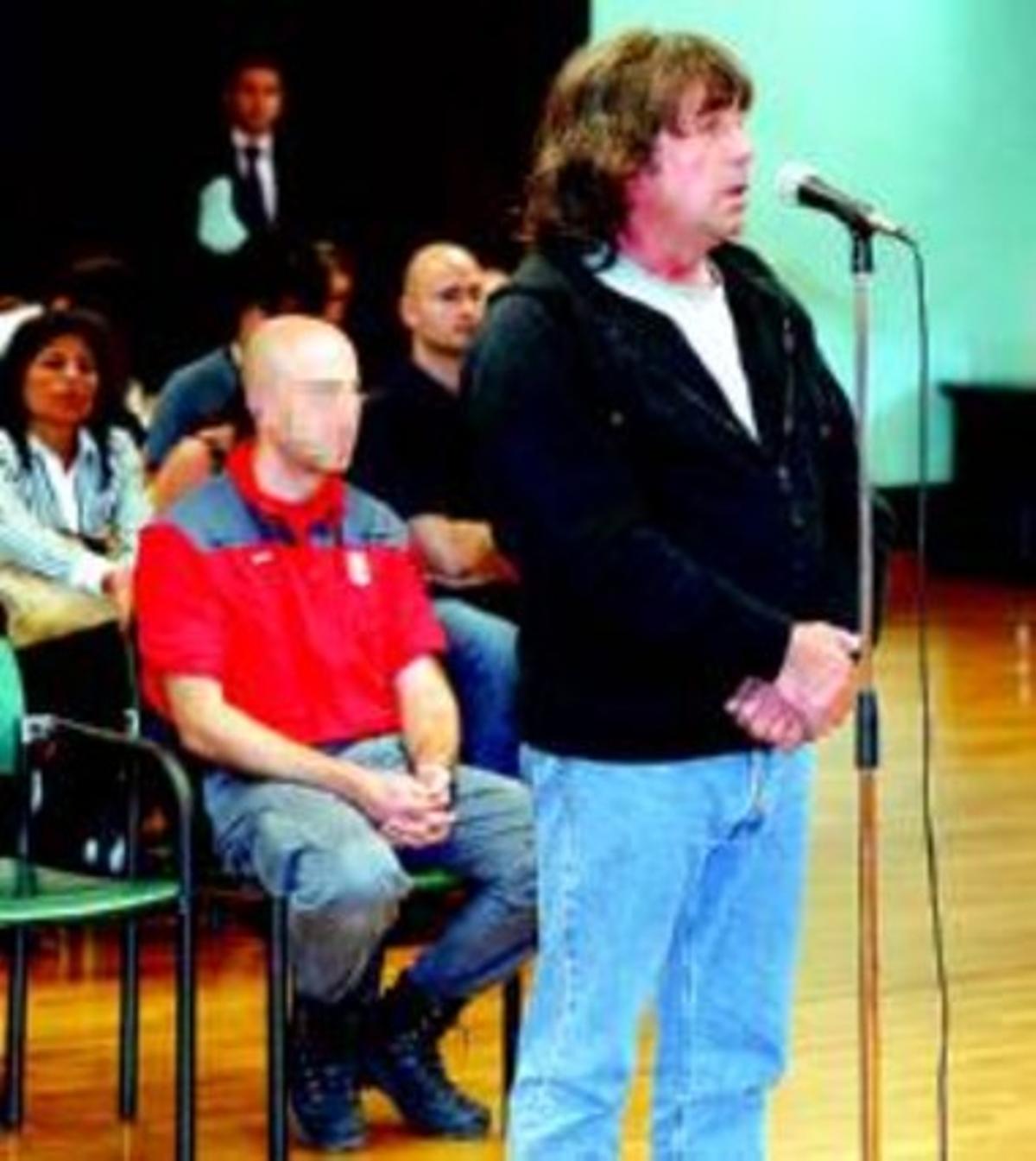 Jaime Jiménez Arbe, el Solitario, ahir, a l’Audiència de Navarra. Jaime Jiménez Arbe, el Solitario, ahir, a l’Audiència de Navarra.