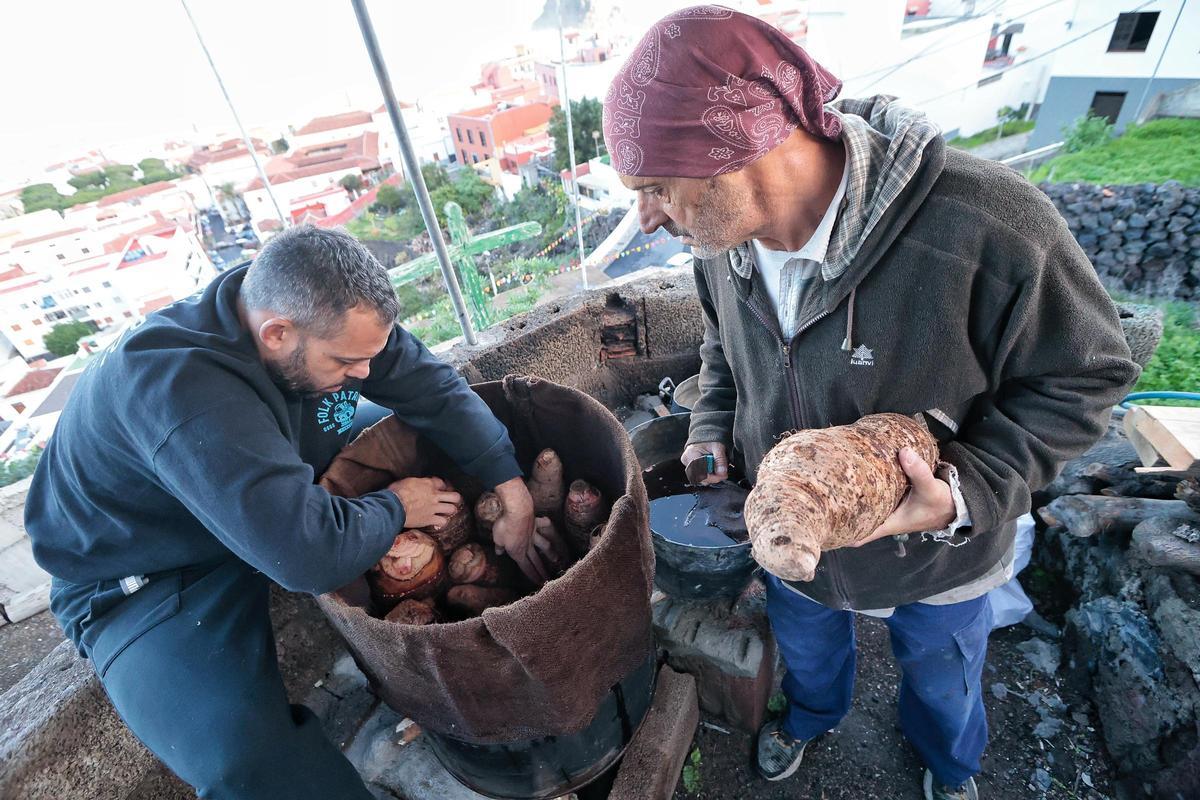 Guisado de ñames en Garachico