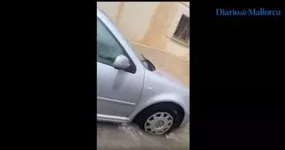 Las fuertes lluvias en Mallorca dejan inundaciones y granizo en sa Pobla