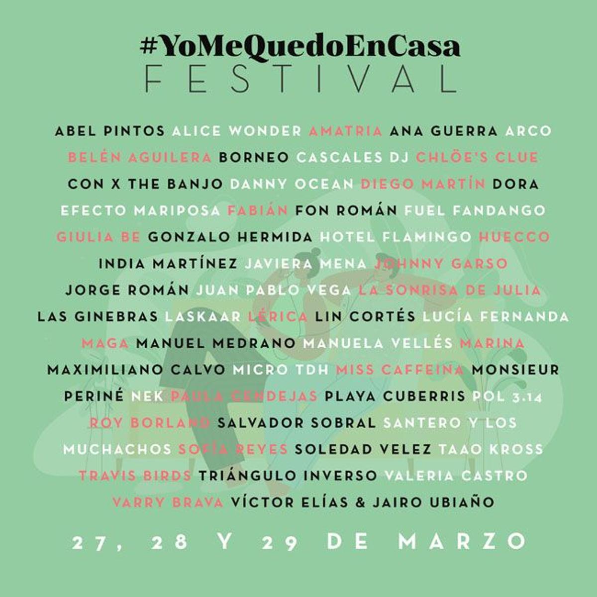 Cartel de #YoMeQuedoEnCasaFestival