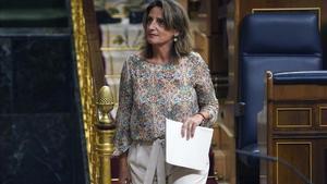 Pleno del Congreso , en la imagen  la Vicepresidenta Cuarta Teresa Ribera y ministra para la Transición Ecológica y el Reto Demográfico.