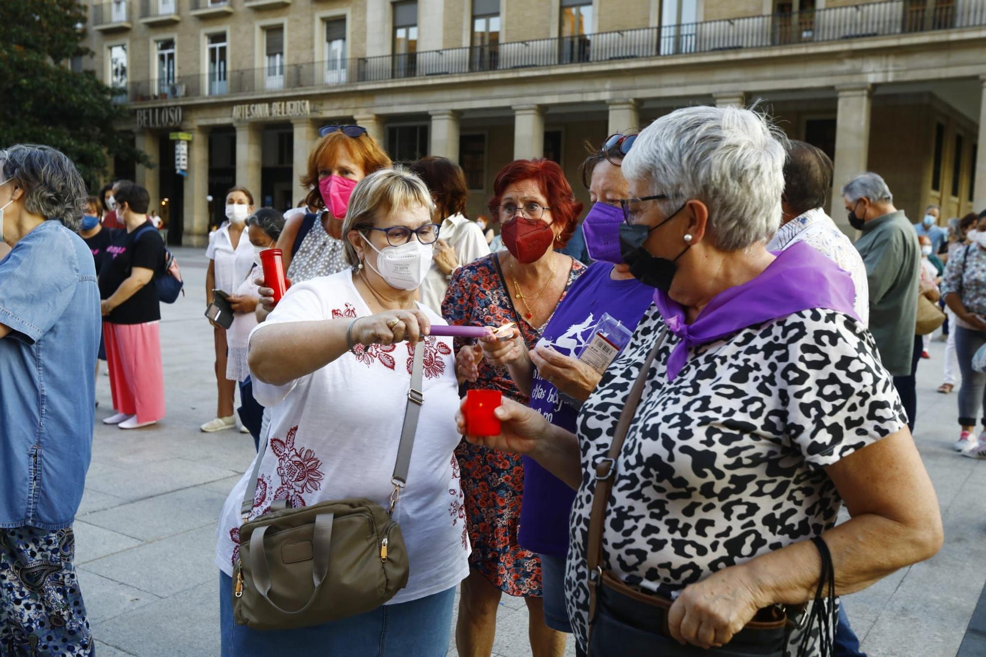 Una concentración en Zaragoza clama por las niñas y mujeres ante el peligro talibán