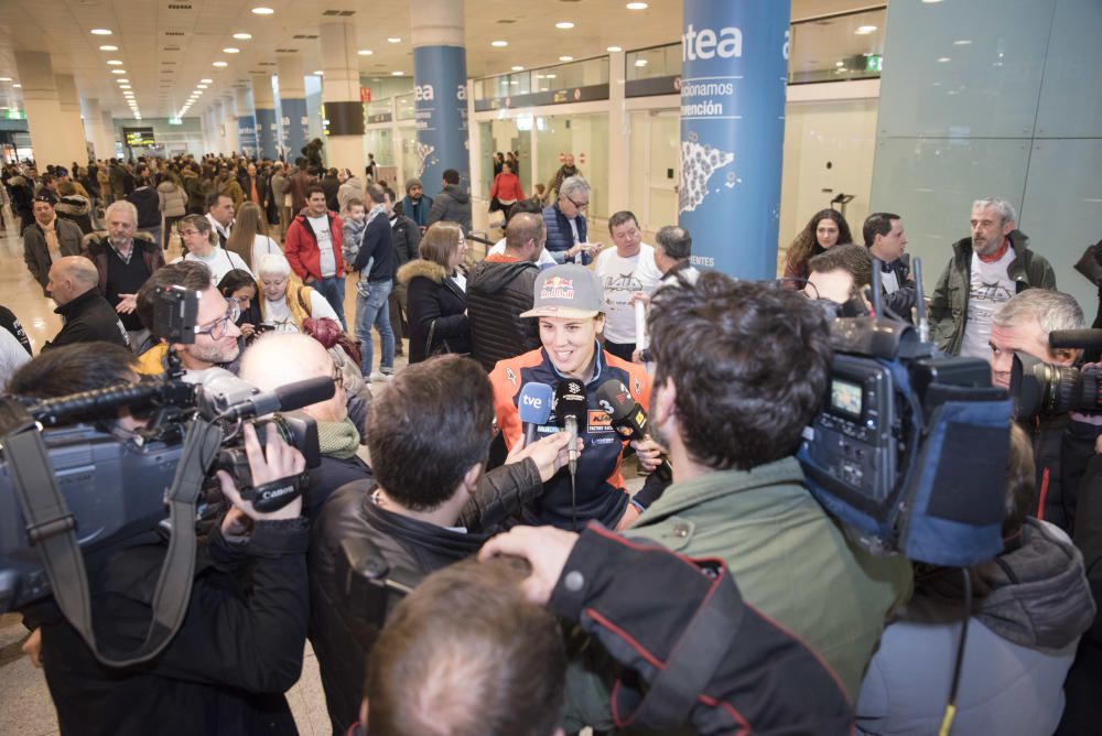 Arribada dels pilots del Dakar a Barcelona