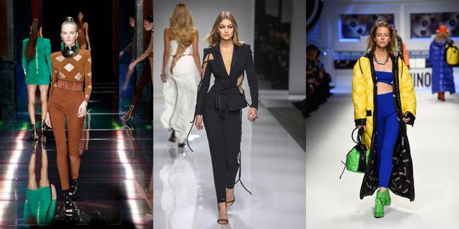 Leggins en pasarela: Balmain, Versace, Moschino