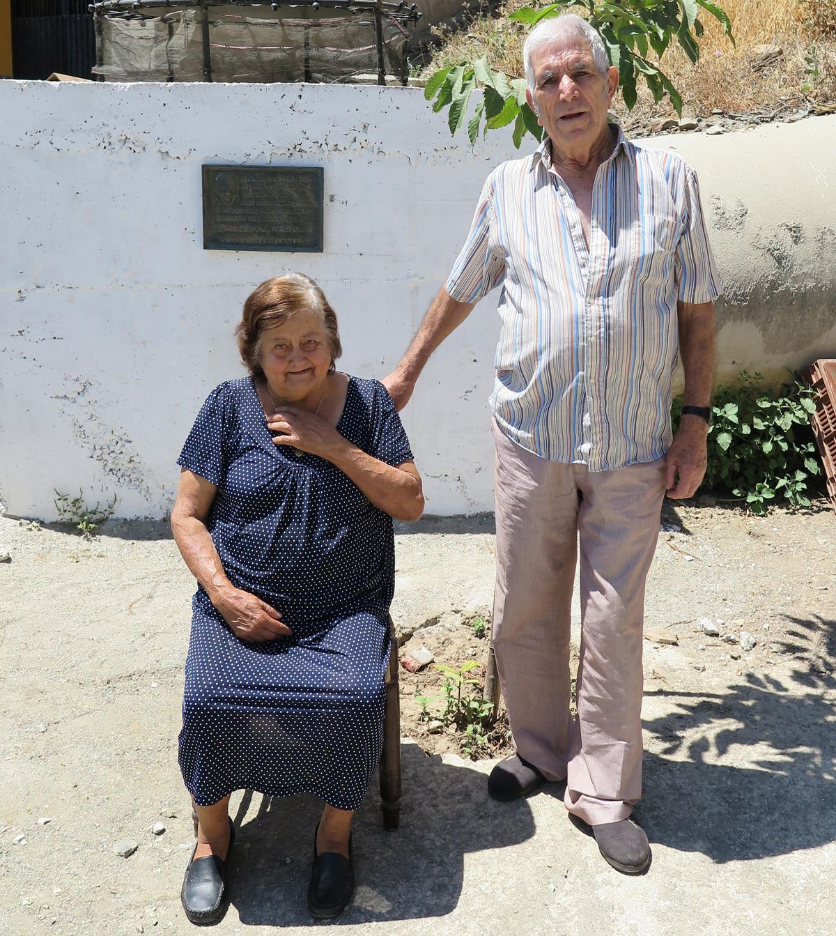 María Fernández y Agustín Alcaide, dos de los protagonistas de la obra, orgullosos padres de diez hijos.