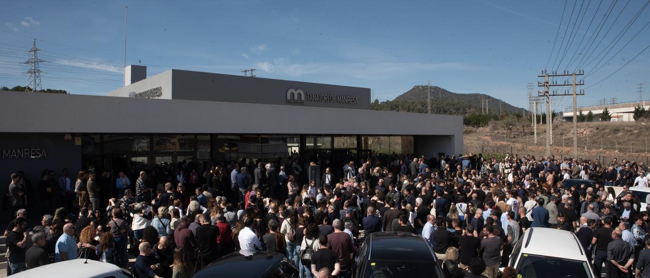 Les imatges del funeral del geòleg Òscar Molina, mort dijous a la mina de Súria